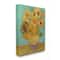 Stupell Industries Van Gogh Sunflowers on Turquoise Canvas Wall Art